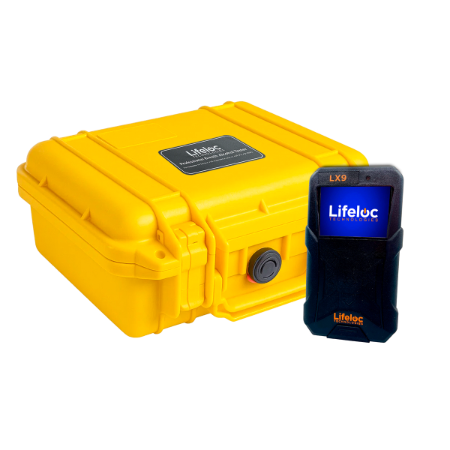 Lifeloc - Alcoholímetro LX9, Batería recargable incluye boquillas.