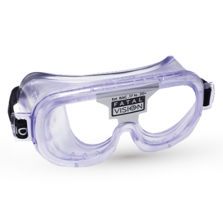 Goggle Etiqueta Plateada Visión Clara - Fatal Vision