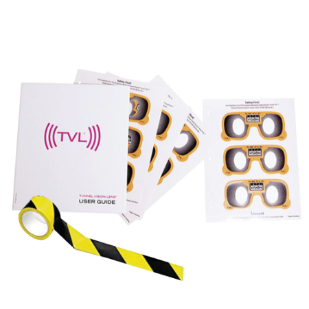 TVL c/12 micas bronce y cinta negro/amarillo - Fatal Vision