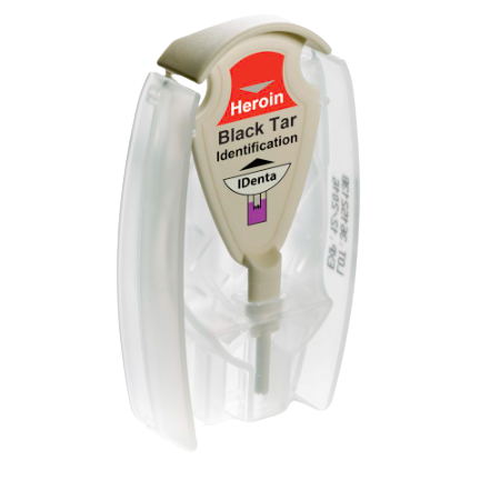Prueba para Identificacion de Heroina Alquitran Negro Modelo Cusper - caja con 10 pruebas - IDenta