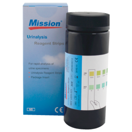 Prueba Mission para detección de Microalbuminuria (Creatinina/Albúmina) en Tira - frasco con 25 pruebas - Acon