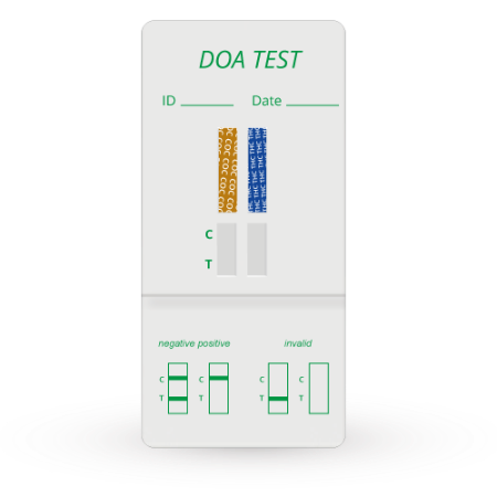 Dip Card Multi-Drug 2 (COC/THC) de orina - Caja con 25 piezas - Artron