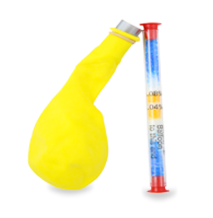Prueba para detección de alcohol en aliento - kit con 25 pruebas, incluye globo - AlcoTest