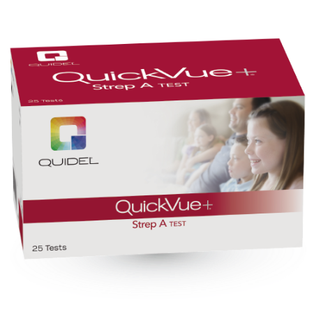 Prueba para Deteccion de Estreptococo A en Cassette - Caja con 25 pruebas - QuickVue