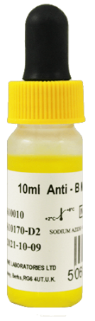 Suero Anti B Monoclonal en Reactivo - 1 frasco con 10 mL - Lorne