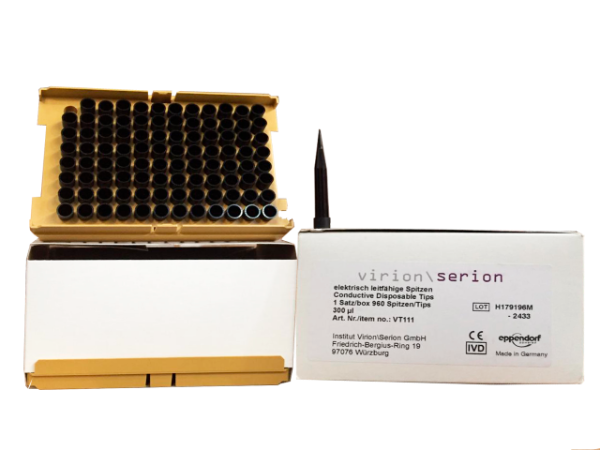 Puntas de Pipetas de 300 uL - 18 cajas con 960 puntas de pipeta - Virion\Serion