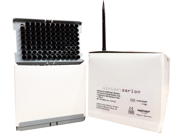 Puntas de Pipetas de 1100 uL - 10 cajas con 960 puntas de pipeta - Virion\Serion