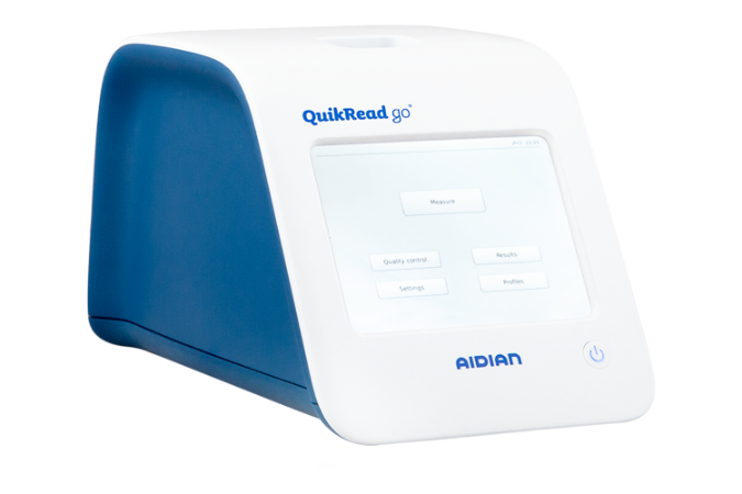 Analizador para tests de diagnóstico in vitro QuikRead Go- Aidian