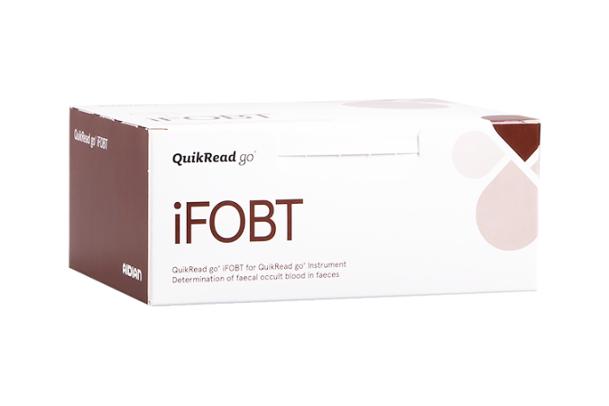 Prueba para la detección y cuantificación de iFOBT QuikRead Go - Caja con 50 pruebas - Aidian