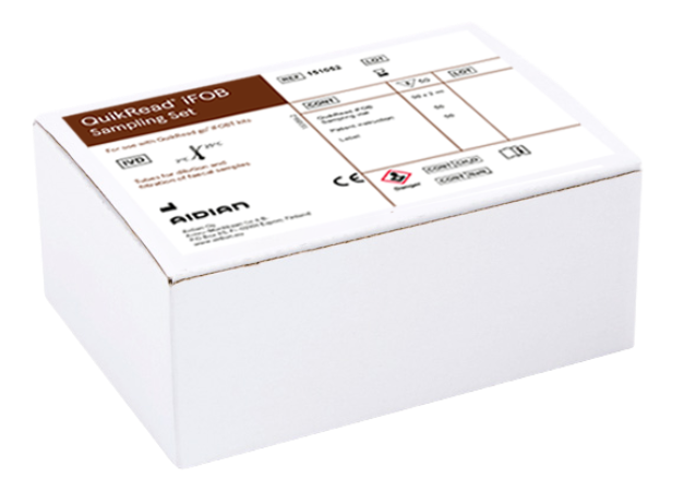Set de muestreo para las pruebas de detección y cuantificación iFOBT QuikRead Go - Caja con 50 piezas - Aidian