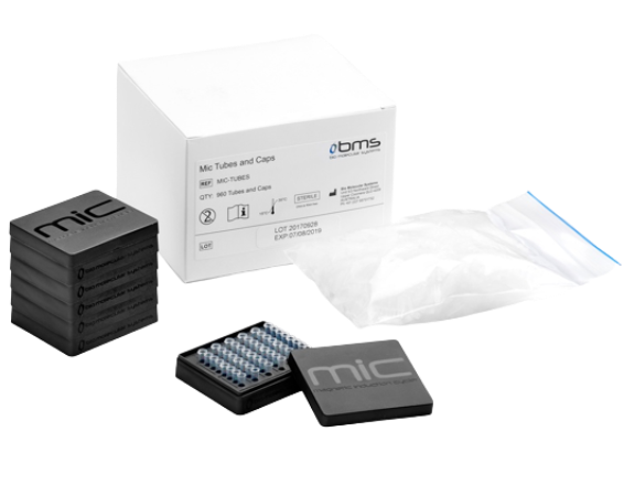 Microtubos con tapas para termociclador Mic - Caja con 960 piezas - Bio Molecular Systems