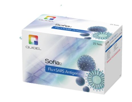 Prueba Sofia 2 para detección de Influenza + Antígeno de SARS-Cov-2 por Inmunofluorescencia - caja con 25 pruebas - Quidel