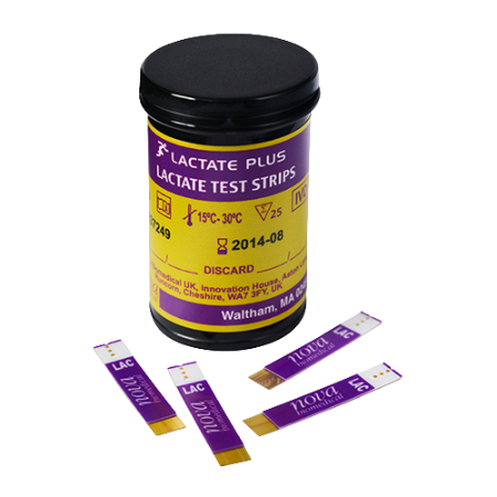Tiras reactivas para medidor de lactato plus deporte - 1 vial con 25 tiras - Nova Biomedical