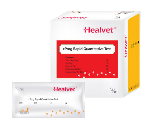 Prueba Rápida Cuantitativa de Progesterona Canina - Caja con 10 pruebas - Healvet