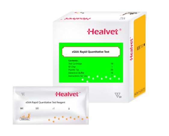 Prueba Rápida Cuantitativa de Proteína Amiloide A Equina (eSAA) - Caja con 10 pruebas - Healvet