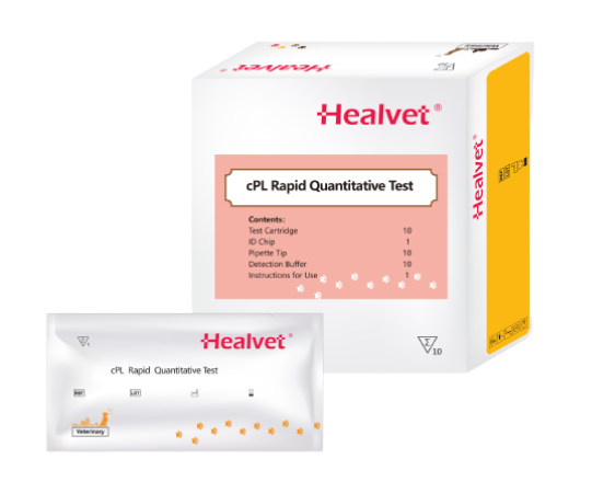 Prueba Rápida Cuantitativa de Lipasa Pancreática Canina (cPL) - Caja con 10 pruebas - Healvet