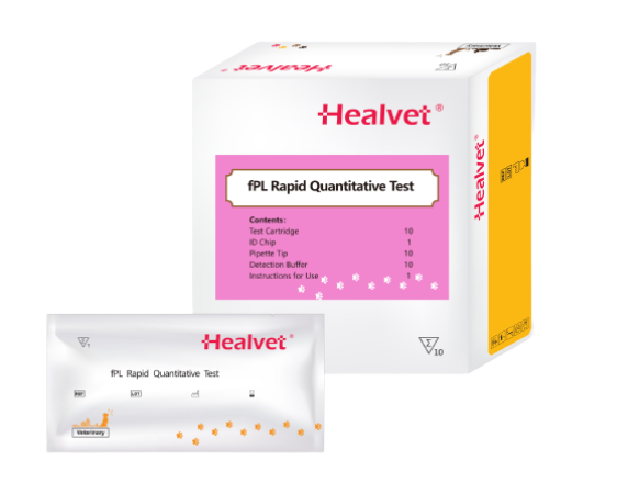 Prueba Rápida Cuantitativa de Lipasa Pancreática Felina (fPL) - Caja con 10 pruebas - Healvet
