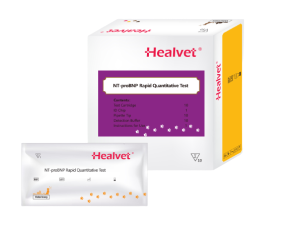 Prueba Rápida Cuantitativa de NT-proBNP Canino - Caja con 10 pruebas - Healvet