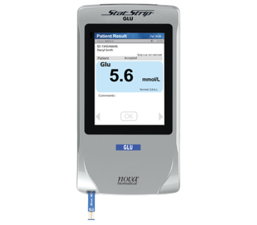 Medidor hospitalario de glucosa StatStrip con conectividad (Wifi) - Nova Biomedical