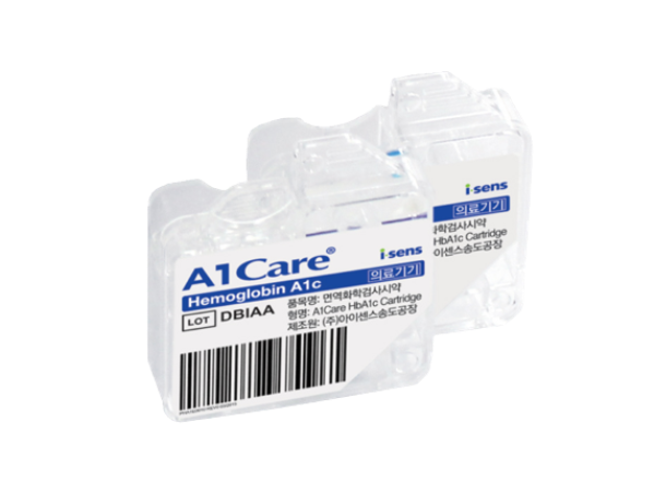 Cartucho de Prueba de HbA1C (Hemoglobina A1C) - Caja con 10 - i-Sens A1Care