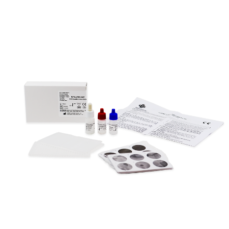 Prueba para detección de Factor Reumatoide (RF) en Latex - Kit para 100 Pruebas - Lorne