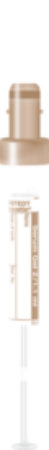 Gel de suero, 1,1 ml, cierre marrón, 66 x 8 mm, con etiqueta de plástico 1 Corrugado con 10 cajas de 50 pz c/u