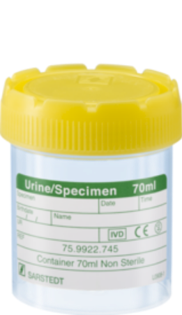 Frasco de 70ml, 55x44mm, PP, TRM-AM-HD-PE, MB 1 Corrugado con 2 cajas de 250 pz c/u