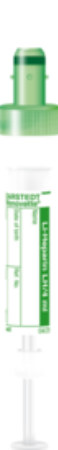 Heparina de litio, 4 ml, cierre verde, 75 x 13 mm, con etiqueta de papel 1 Corrugado con 10 cajas de 50 pz c/u