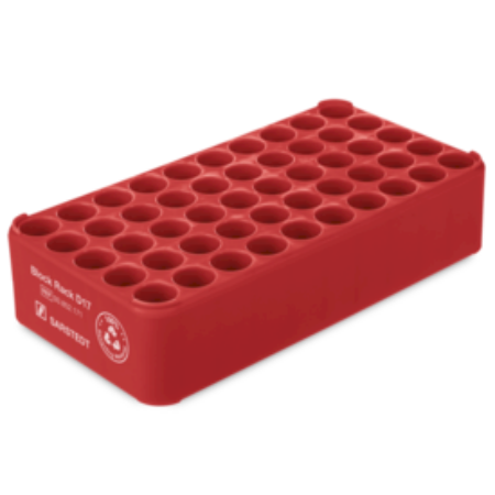 Gradilla Rack D17, 50 orificios, PP, RO Caja con 20 pz Individuales