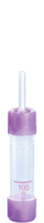 100 EDTA K3, 100 µl, cierre violeta, fondo plano 1 Corrugado con 10 cajas de 100 pz c/u