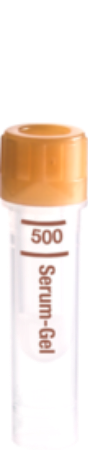 Microtubo Microvette 500 Gel de suero, 500 µl, cierre marrón, fondo plano 1 Corrugado con 10 cajas de 100 pz c/u