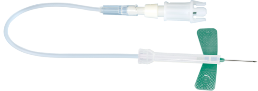Aguja 21G, 200mm, hemocultivo 1 Corrugado con 4 cajas de 120 pz c/u