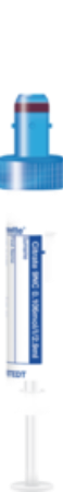Citrato 3,2%, 2,9 ml, cierre azul, 65 x 13 mm, con etiqueta de papel 1 Corrugado con 10 cajas de 50 pz c/u