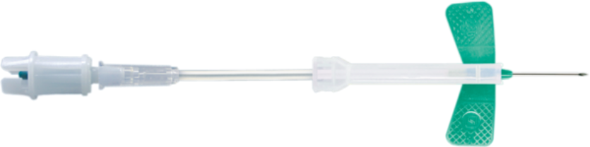 Aguja de seguridad, 21G, 80mm 1 Corrugado con 4 cajas de 120 pz c/u