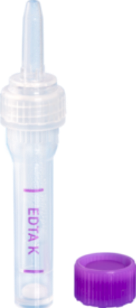 600 EDTA K3, 600 µl, cierre violeta, tapón de rosca Compatible con cat. 55.1577 y 55.1577.002 1 Corrugado con 10 cajas de 100 pz c/u