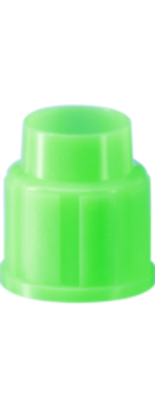 Tapa codificada para muestras de urgencias, verde 1 Corrugado con 10 cajas de 100 pz c/u