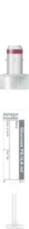 Fluoruro/EDTA, 2,6 ml, cierre gris, 65 x 13 mm, con etiqueta de papel 1 Corrugado con 10 cajas de 50 pz c/u