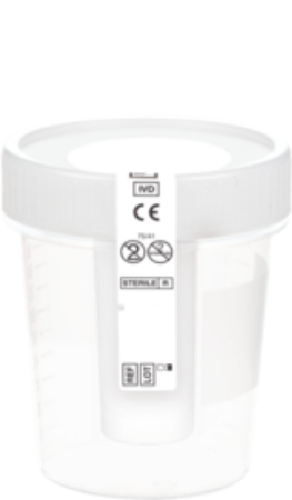 Frasco de Orina NFT 100ml 1 Corrugado con 40 cajas de 5 pz c/u