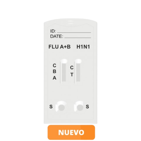 Prueba Rápida de Cassette para la detección de Influenza tipo A, B y tipo A (H1N1) - 10 pruebas - Certum