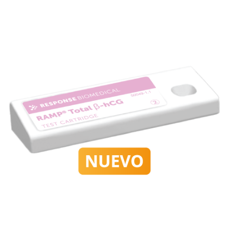 Prueba RAMP para detección de Gonadotropina Corionica Humana Beta (Total B-hCG) en Cassette - Caja con 25 pruebas - Response