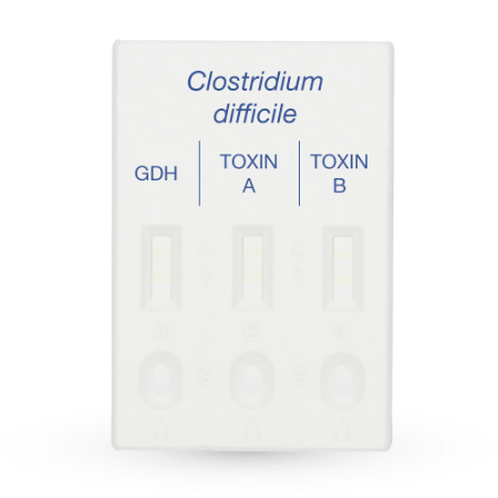Prueba CerTest para detección de Clostridium Difficile (GDH/Toxina A/Toxina B) en Cassette - caja con 20 pruebas