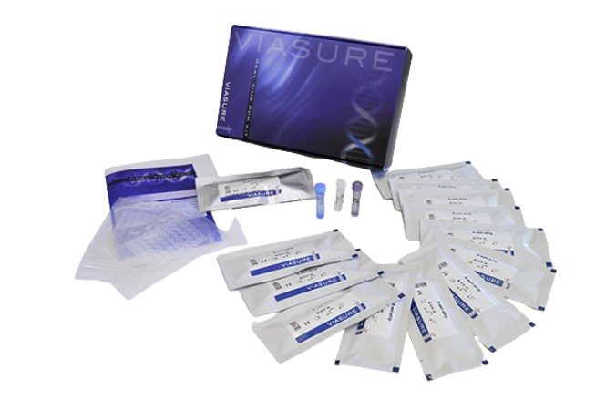 Prueba Viasure para deteccion de Virus del Papiloma Humano (VPH) de alto riesgo (HP) por PCR en Tiempo Real - Kit en tira para 48 pruebas - CerTest
